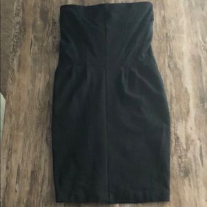 Express | Black Strapless Dress